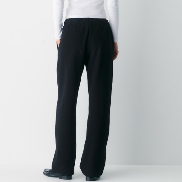 🆕- Aritzia Cozy Sweatfleece Mega Straight Sweatpant. Black. Size: Medium - Picture 5 of 16